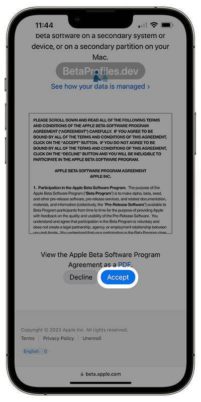 join apple beta software program