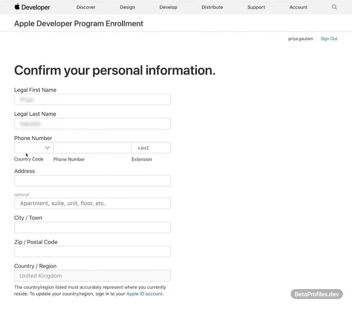 join apple developer program step 2