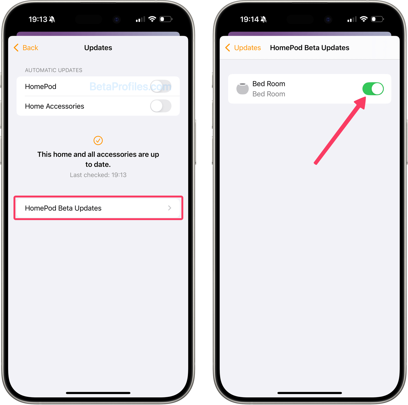 Enable Homepod beta software