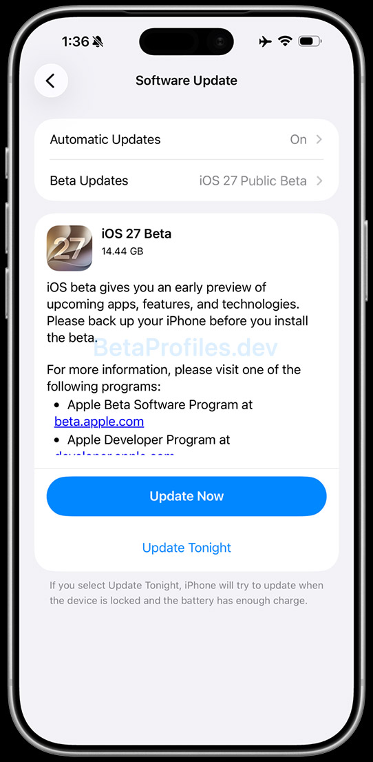 Ios 27 Update Features How to download iOS 27 beta profile on your iPhone - Beta Profiles