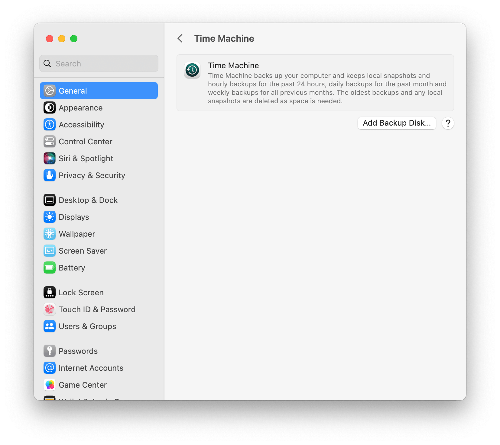 backup macos using time machine